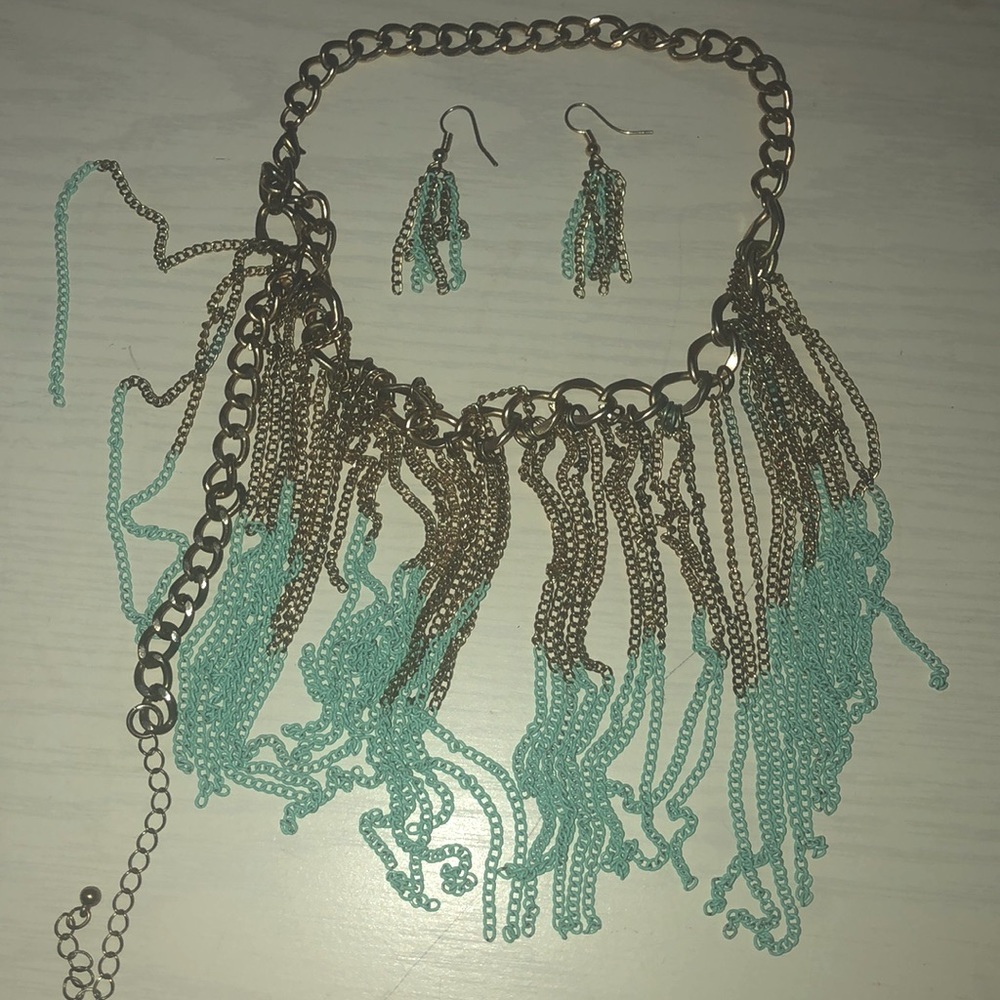 Beautiful necklace with earrings